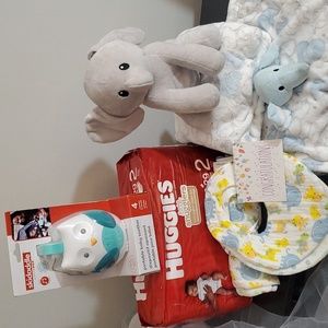 New born congratulations setup.